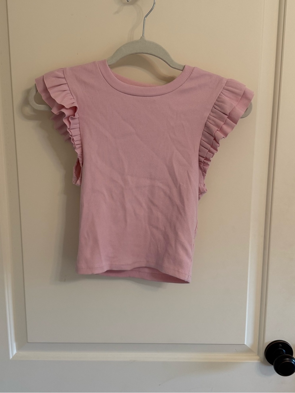 Zara Pink Ruffle Crop Top